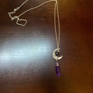Crescent moon necklace
